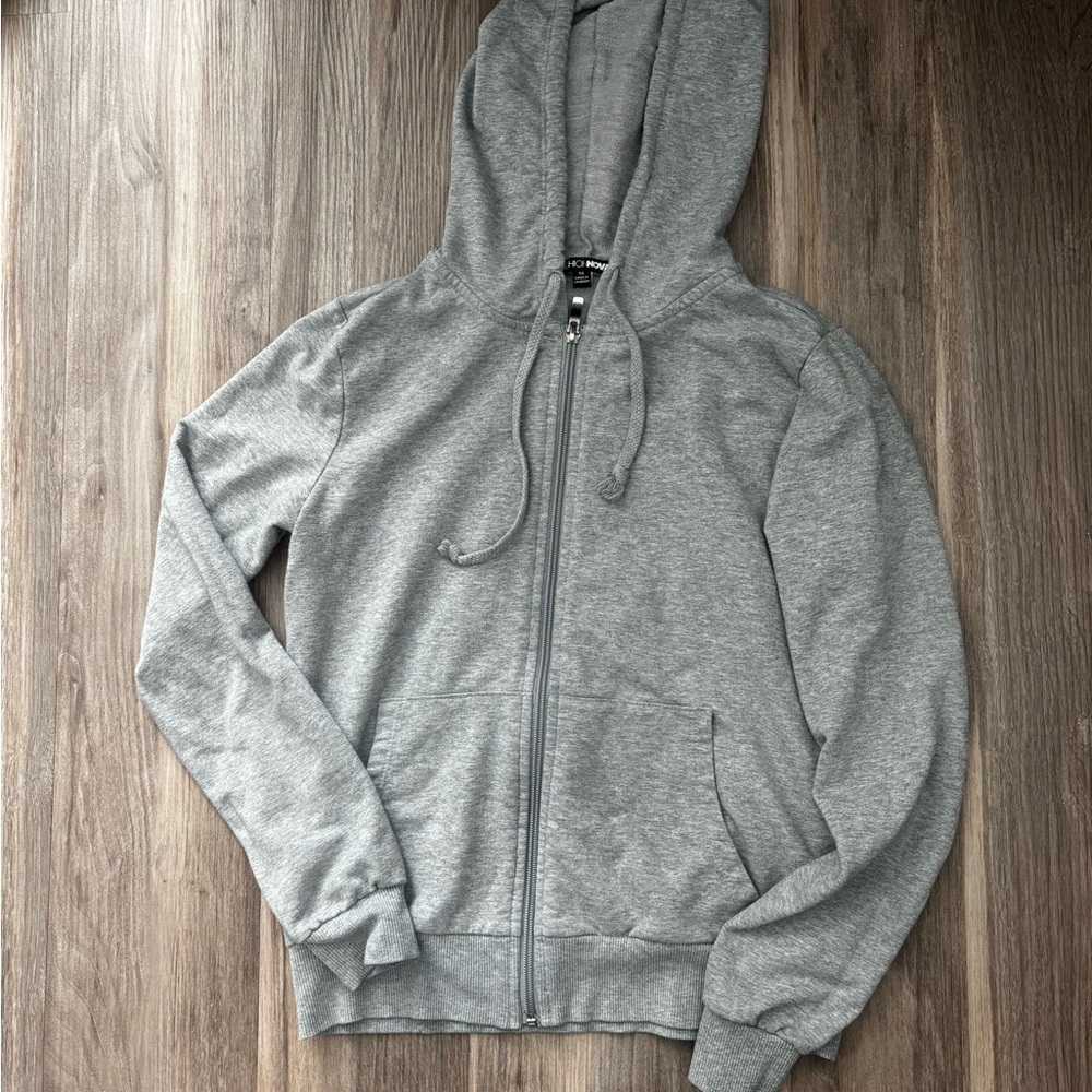 Fashion Nova Light Gray Hoodie